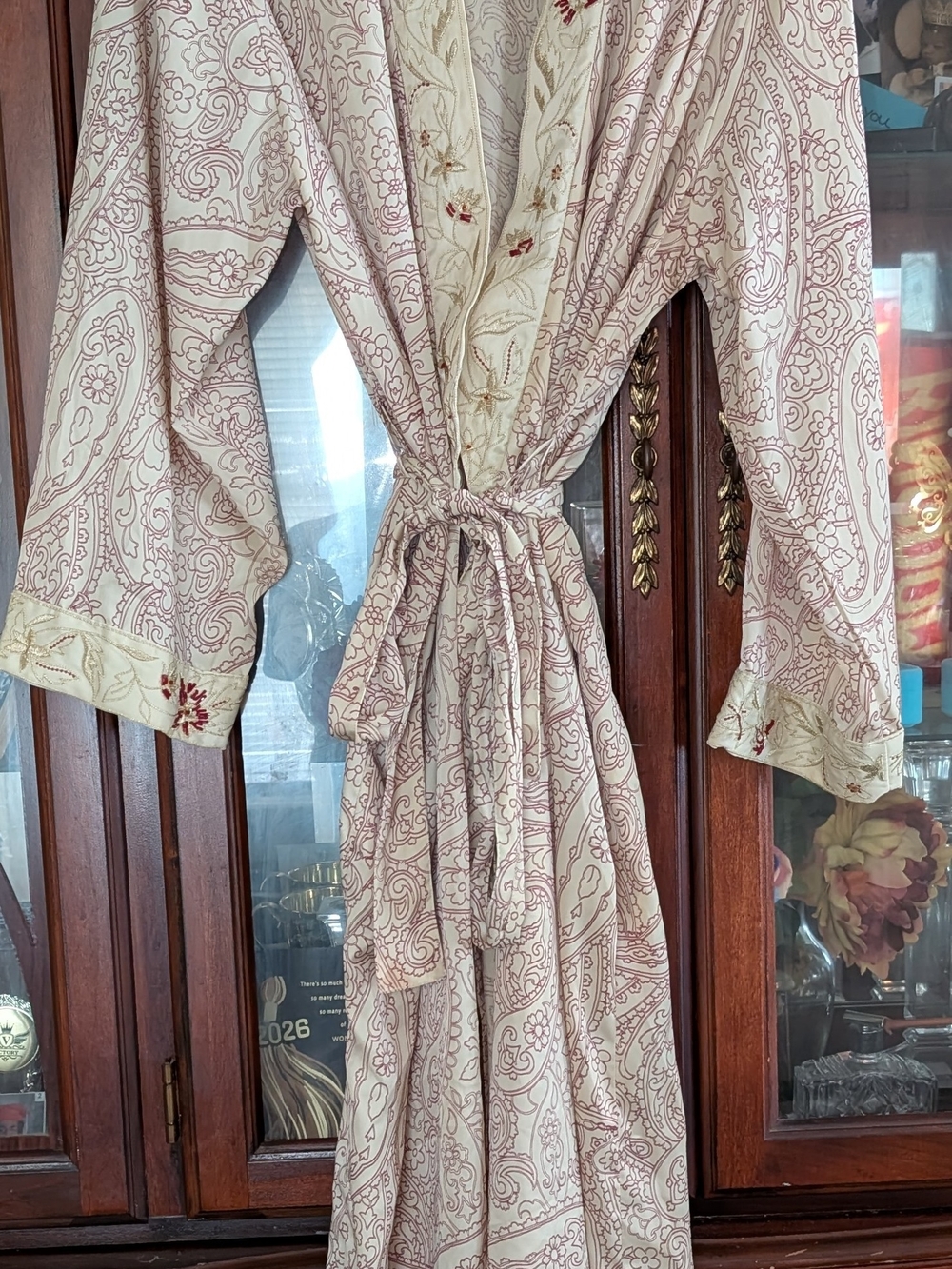 Kimono Style Silk Robe